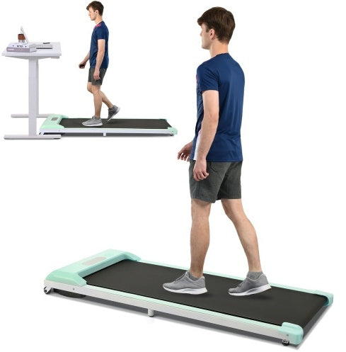 2-in-1 Under Desk Treadmill – 2.5HP Walking & Running Machine with Remote Control