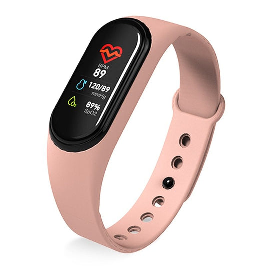 AquaFit Smart Bracelet – Waterproof Fitness Tracker with Heart Rate & Blood Pressure Monitor