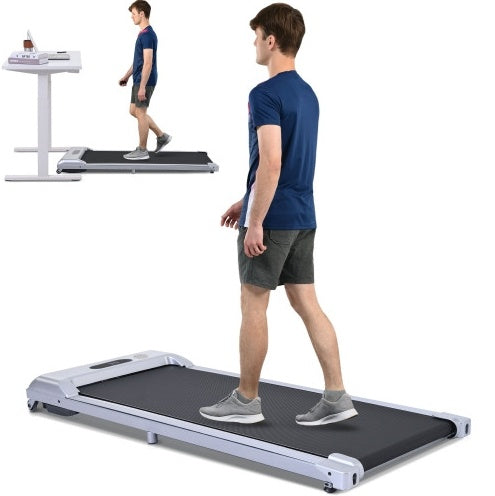 2-in-1 Under Desk Treadmill – 2.5HP Walking & Running Machine with Remote Control