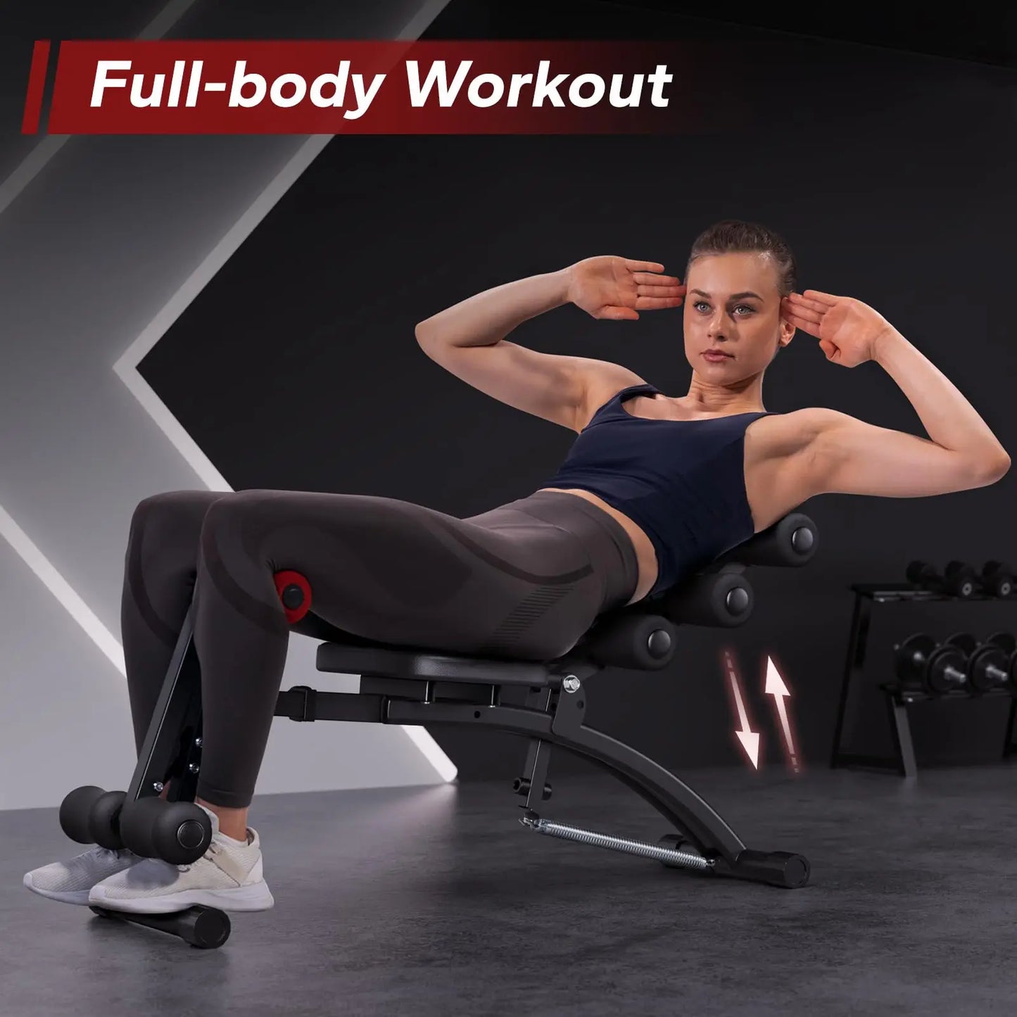 CoreFlex Adjustable Ab Trainer – Multi-Functional Sit-Up Machine for Home Workouts