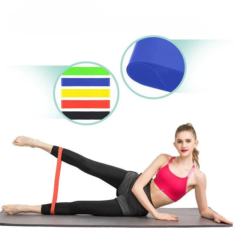 Yoga Resistance Bands – 5-Level Elastic Workout Set for Home & Pilates