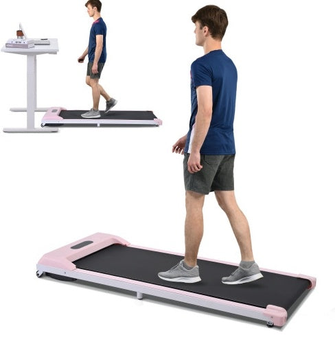 2-in-1 Under Desk Treadmill – 2.5HP Walking & Running Machine with Remote Control